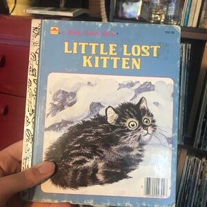 Little Lost Kitten - Little Golden Book Blue Hardcover